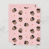 Cute Summer Dog met zonnebril Pattern Briefkaart (Voorkant / Achterkant)