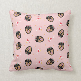 Cute Summer Dog met zonnebril Pattern Kussen