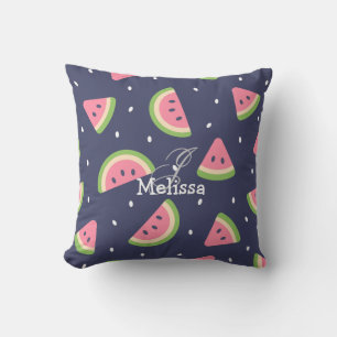 Cute Summer Green Pink Watermeloen Fruit Patroon Kussen