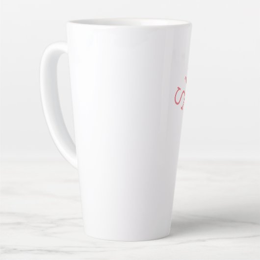 Cute Summer Ice Cream Cone en Sprinkles Latte Mok (Linkerhoek)