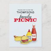Cute Summer Picnic Trendy Cookout Whimsical Briefkaart (Voorkant)