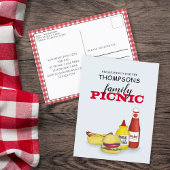 Cute Summer Picnic Trendy Cookout Whimsical Briefkaart