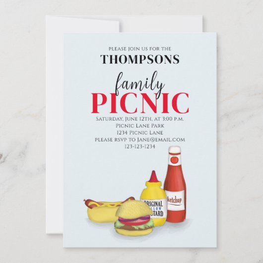 Cute Summer Picnic Trendy Cookout Whimsical Kaart (Voorkant)