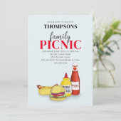 Cute Summer Picnic Trendy Cookout Whimsical Kaart (Staand voorkant)