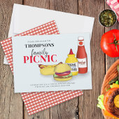 Cute Summer Picnic Trendy Whimsical Gingham Kaart