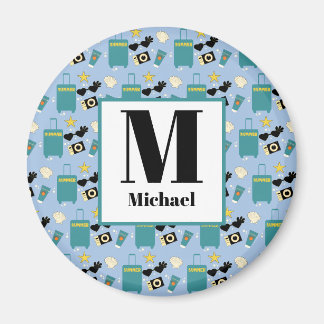 Cute Summer Vacation Elements Magnet Magneet