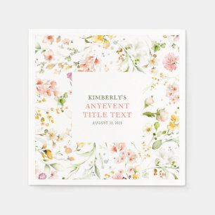 Cute Summer Wildflower Elke gebeurtenis Servet