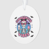 Cute Summerween Vibes Skeleton IceCream Summer Vac (devant)