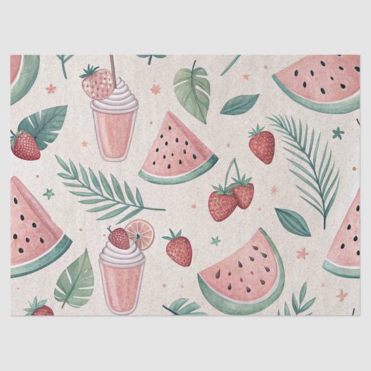 Cute Summery Tissue Paper Tissuepapier (Voorkant)