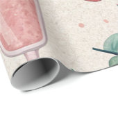 Cute Summery Wrapping Paper Cadeaupapier (Rol Hoek)