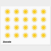 Cute sun illustration design sticker. Sticker (Vel)