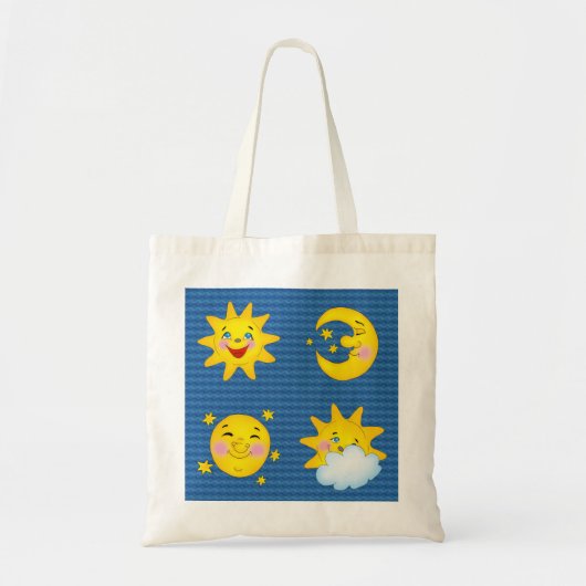 Cute sun & moon - Bag Tote Bag (Voorkant)