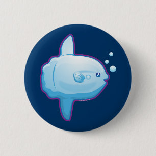Cute Sunfish Ronde Button 5,7 Cm
