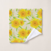Cute Sunflower Bath Towel Set Bad Handdoek (Wasdoekje)