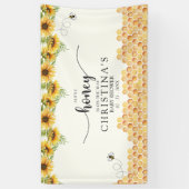 Cute Sunflower Bee Baby Shower Spandoek (Verticaal)