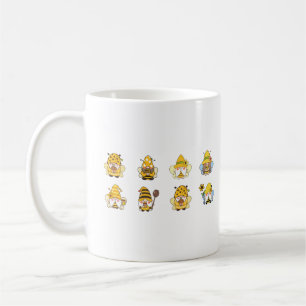 Cute Sunflower Bumblebee Gnome Koffiemok