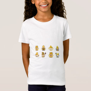 Cute Sunflower Bumblebee Gnome T-shirt