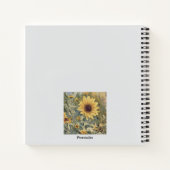 Cute Sunflower Meadow Confucius HeartQuote Journal (Dos)