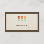 Cute Sunflower - Modern Stijlvol Visitekaartje (Achterkant)