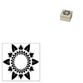 Cute Sunflower Rubberstempel (Gestempeld)