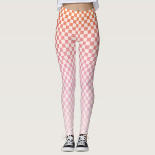 Cute Sunsel Pink Leggings
