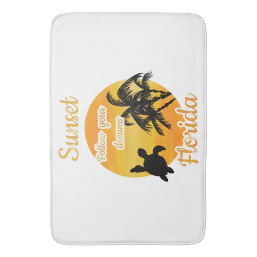 Cute Sunset in Florida Badmat (Voorkant Verticaal)