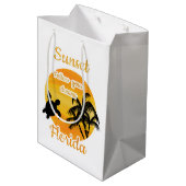 Cute Sunset in Florida Medium Cadeauzakje (Achterkant Gekanteld)