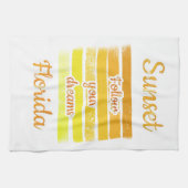 Cute Sunset in Florida Theedoek (Horizontaal)