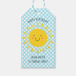 Cute Sunshine Happy Birthday Cadeaulabel