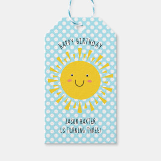 Cute Sunshine Happy Birthday Cadeaulabel