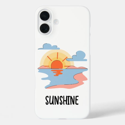 cute sunshine phone case (Achterkant)
