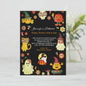 Cute Super Halloween Party Invitation (Debout devant)