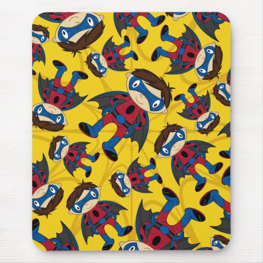 Cute Superheld Boy Pattern Muismat (Voorkant)