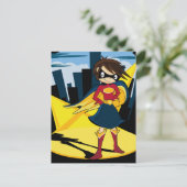 Cute Superheld Briefkaart (Staand voorkant)