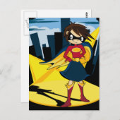 Cute Superheld Briefkaart (Voorkant / Achterkant)