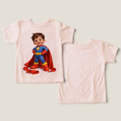 Cute Superhero Toddler Birthday Shirt (Design Recto & Verso)