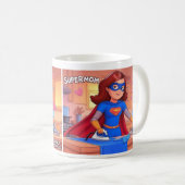 Cute Supermom Mug - Drôle cadeau pour maman (Devant droit)
