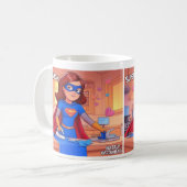 Cute Supermom Mug - Drôle cadeau pour maman (Devant gauche)