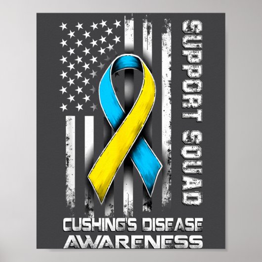 Cute Support Disease s Squad Awareness Cushing Poster (Voorkant)