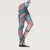 Cute Surf Wave Motif Leggings (Droite)