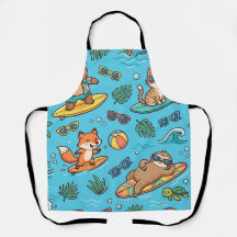 Cute Surfer Dier Golf Schort