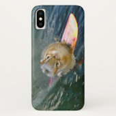 Cute Surfing Chipmunk Case-Mate iPhone Case (Achterkant)