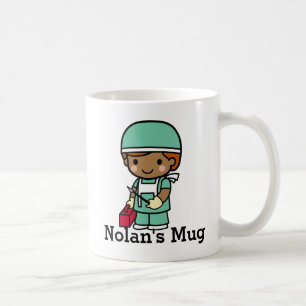Cute Surgeon in Scrubs met Scalpel Koffiemok
