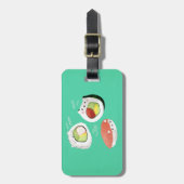 Cute Sushi Cat Bagagelabel (Voorkant verticaal)
