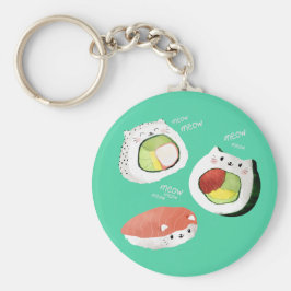 Cute Sushi Cat Sleutelhanger