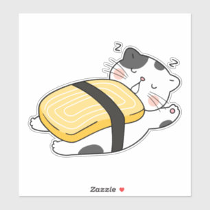 Cute sushi cats karakter sticker