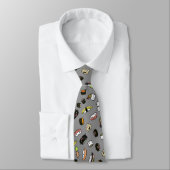 Cute Sushi Characters Pattern Funny Novelty Stropdas (Gebonden)