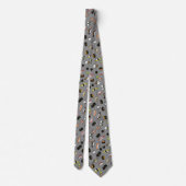 Cute Sushi Characters Pattern Funny Novelty Stropdas (Achterkant)