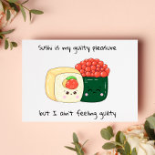 Cute Sushi in Kawaii Style Briefkaart