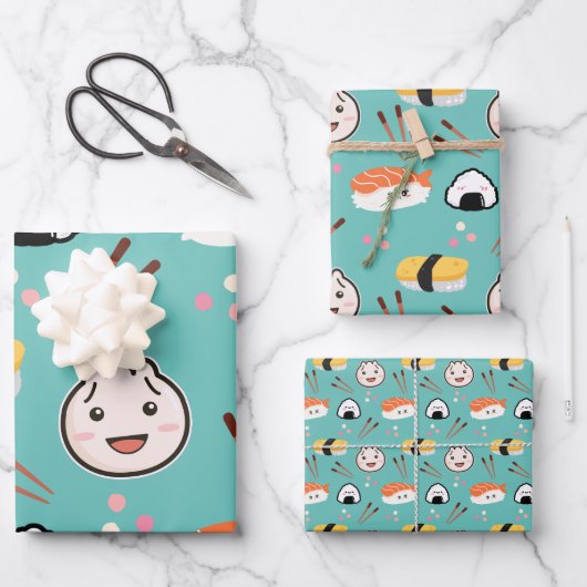 Cute Sushi & Papier d'enveloppement de dumping - B (Recto)